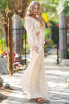 Alzi Long Sleeve Cut Out Maxi Dress