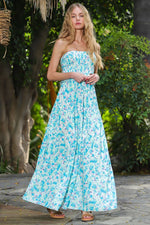 Diviana Strapless Cut Out Maxi Dress