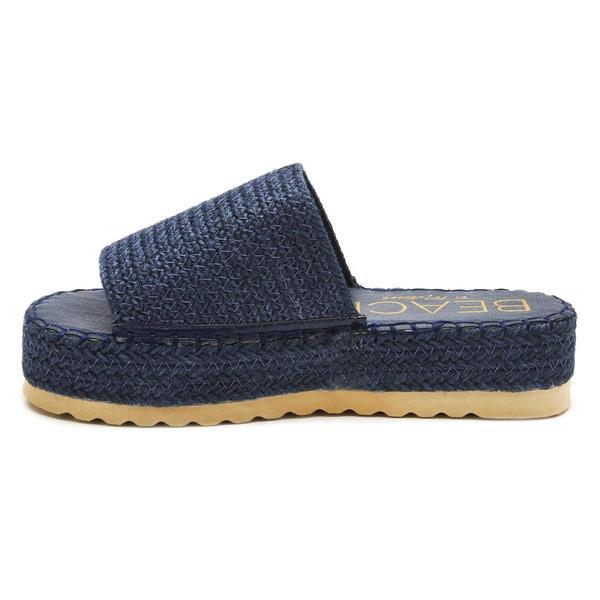 Salome Platform Sandal Navy – Girls Will Be Girls