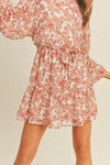 Malinda Floral Long Sleeve Mini Dress