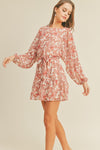 Malinda Floral Long Sleeve Mini Dress