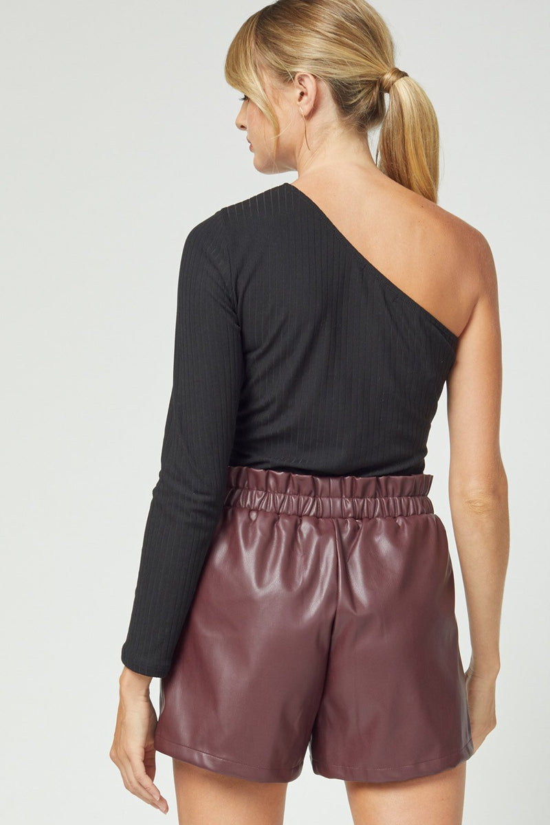 Ryleigh Leather Shorts