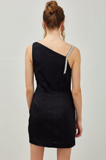 Ellery Cowl Neck Ruched Mini Dress - Black