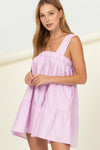 Jamaica Babydoll Mini Dress - Lavender
