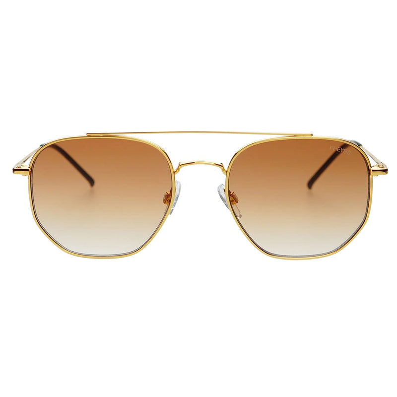 Freyrs Austin Sunglasses - Gold/Brown