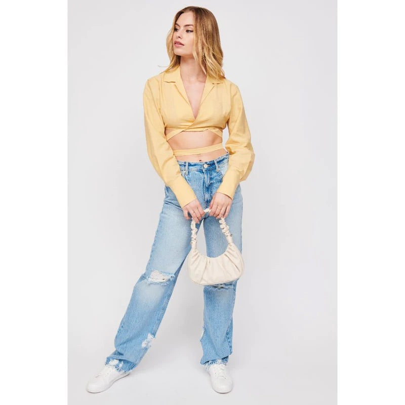 Oliveta Scrunch Mini Shoulder - Oatmilk