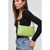 Gisely Patent Mini Shoulder Bag - Lime