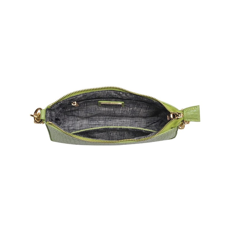 Gisely Patent Mini Shoulder Bag - Lime