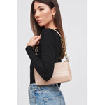 Gisely Patent Mini Shoulder Bag - Natural
