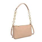 Gisely Patent Mini Shoulder Bag - Natural
