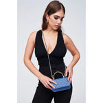 Lya Quilted Mini Bag - Denim