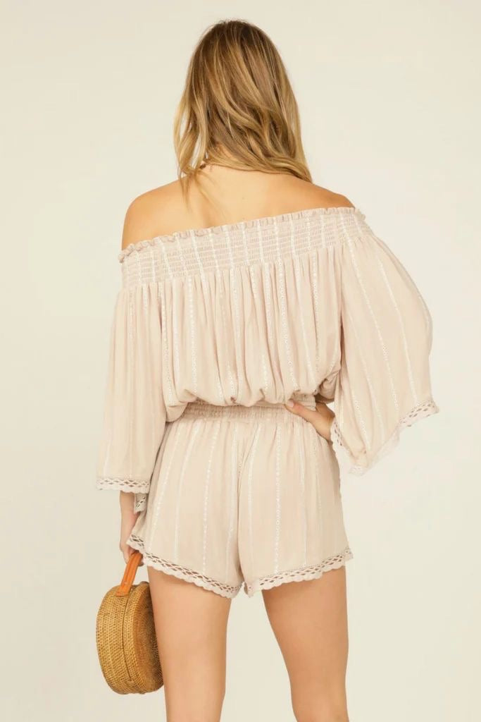 Yailin Off The Shoulder Embroidered Top ( See Matching Bottoms )