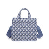 Theresa Mini Canvas Tote Handbag - Sky Blue