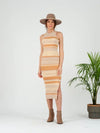 Salima Sleeveless Stripe Knit Midi Dress