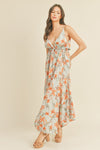 Brynleigh Plunge V-Neck Floral Maxi Dress