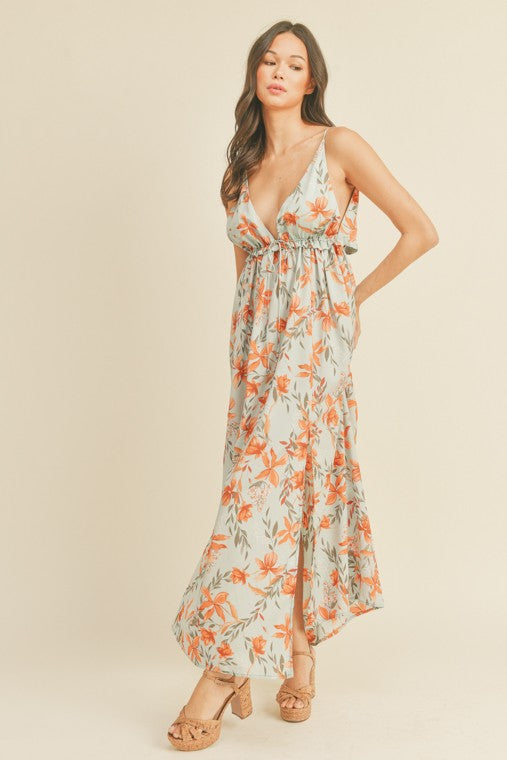 Flowy Vacation Dresses Floral Beach Sundress Brynleigh Plunge V-Neck Floral Maxi Dress Girls Will Be Flowy Vacation Dresses Floral Beach Sundress Brynleigh Plunge V-Neck Floral Maxi Dress Girls Will Be