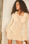 Maura Crochet Cover Up Mini Dress