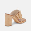 Dolce Vita Onnie Buckle Detail Bamboo Heel - Natural