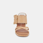 Dolce Vita Onnie Buckle Detail Bamboo Heel - Natural