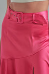 Ayleen Belted Maxi Skirt - Pink