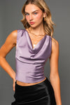 Lydia Back Tie Cowl Neck Top