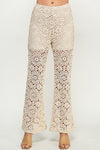 Renee Crochet Cami Top And Wide Leg Pants Set