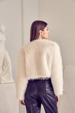 Katrina Faux Fur Crop Jacket