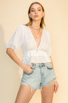 Kehlani Dolman Sleeve Button Down Top
