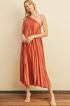 Cersei One Shoulder Maxi Dress - Orange