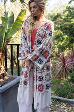 Avayah Patchwork Cardigan Cover-up