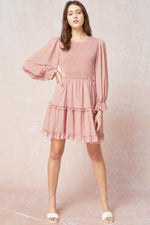 Blake Smocked Cut Out Mini Dress