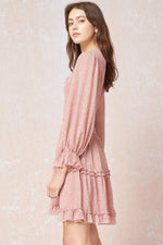 Blake Smocked Cut Out Mini Dress