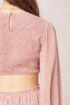 Blake Smocked Cut Out Mini Dress
