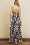 Kerine Hi Low Asymmetrical Ruffle Maxi Dress