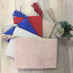 Jasmine Tassel Clutch - 6 Colors
