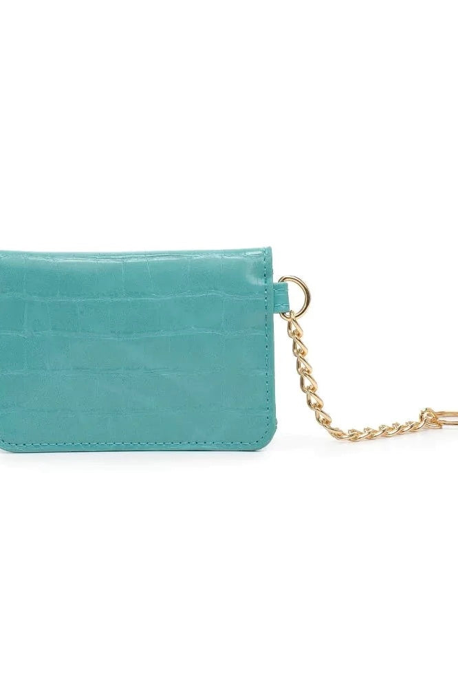 Cataleya Keychain Wallet - Turquoise