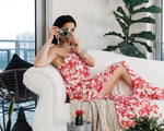 Suzette Floral Halter Dress